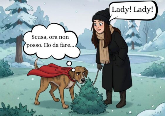 Cane non ascolta mentre annusa per terra